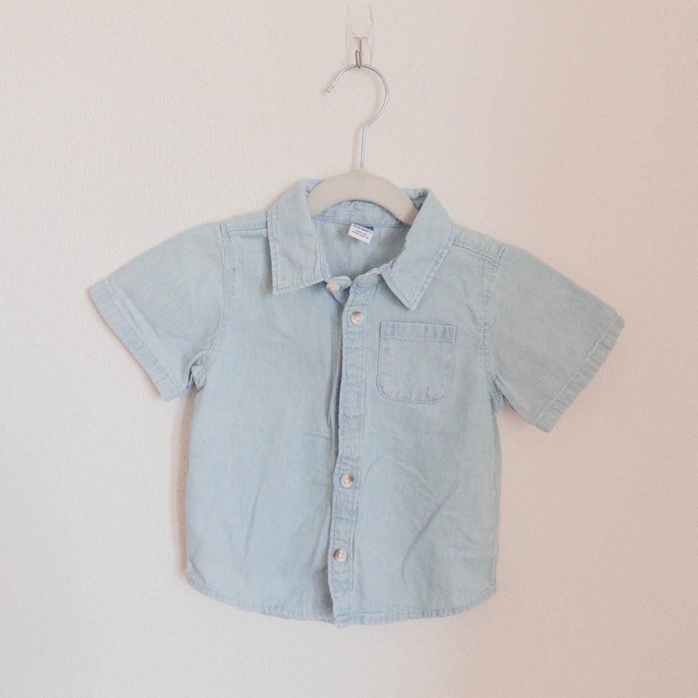 Old Navy Light Blue Kids Button Down Shirt